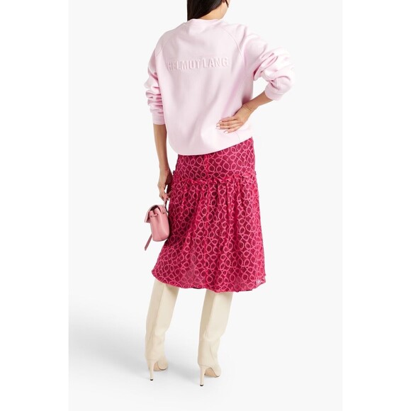 Walter Baker Skirt Size 0 Cerise Hydee Ruffle-Trimmed Crochet Lace Skirt - Picture 2 of 12